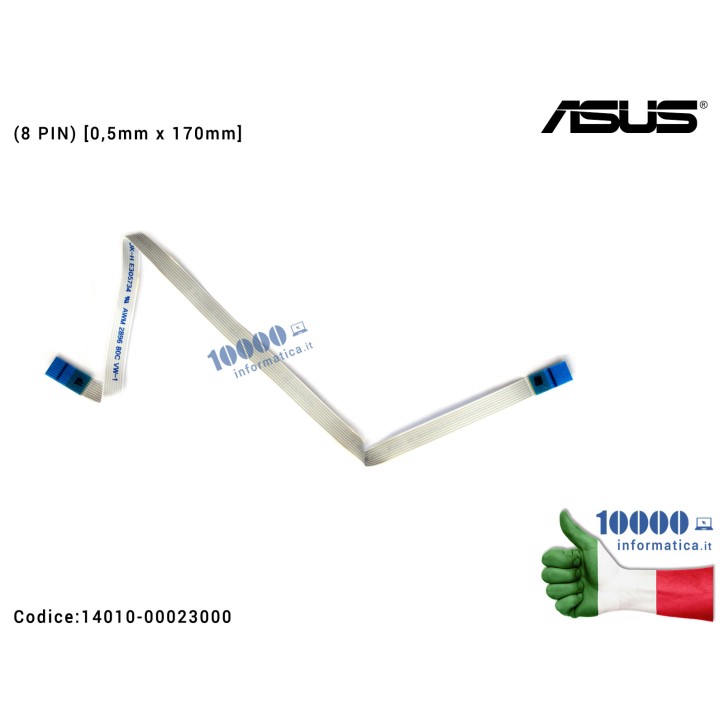 Cavo Collegamento Touchpad TP FFC (8 PIN) [0,5mm x 170mm] ASUS A55A K55A K55VD K55VM K55VJ R500V R500VD U57A