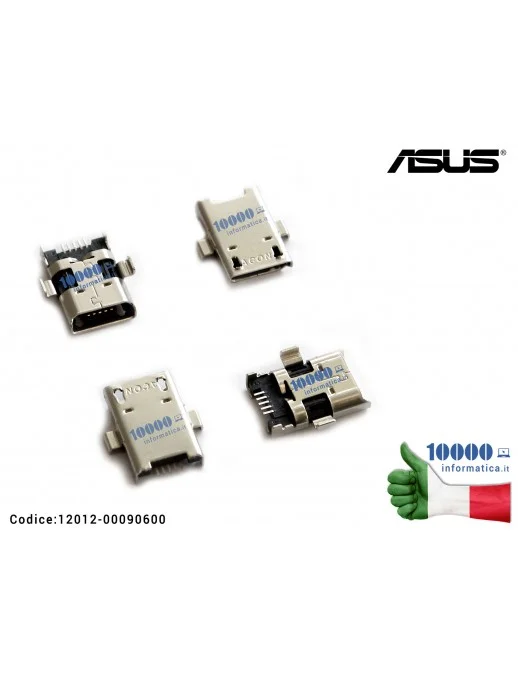 12012-00090600 Connettore di Alimentazione micro USB DC Power Jack ASUS ZenPad 10 Z300 Z300C Z300CT Z300CG Z300CNG Z300M (P02...