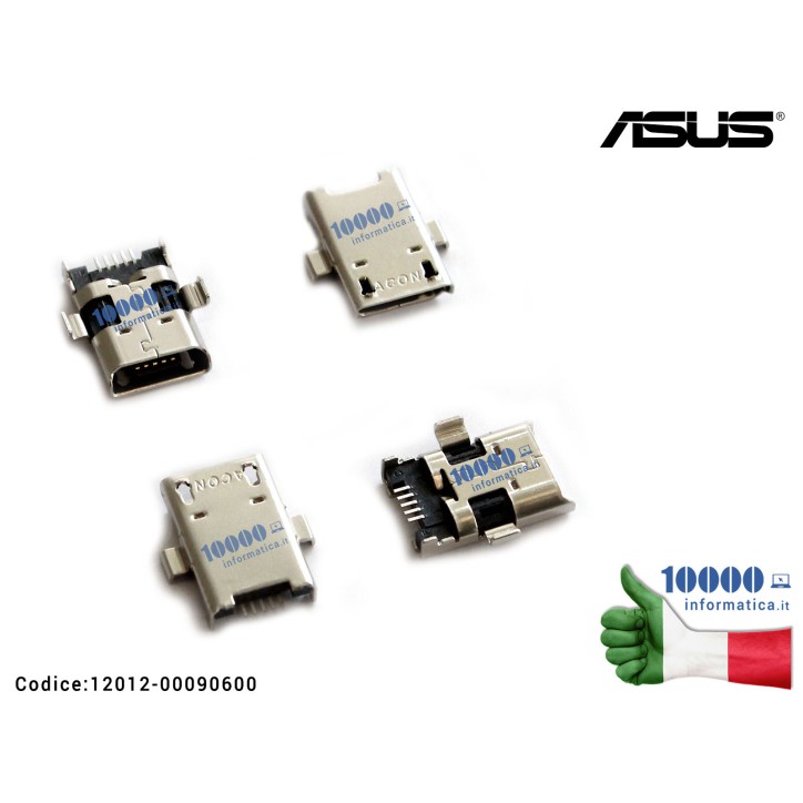 Connettore di Alimentazione micro USB DC Power Jack ASUS ZenPad 10 Z300 Z300C Z300CT Z300CG Z300CNG Z300M (P023) (P00C)