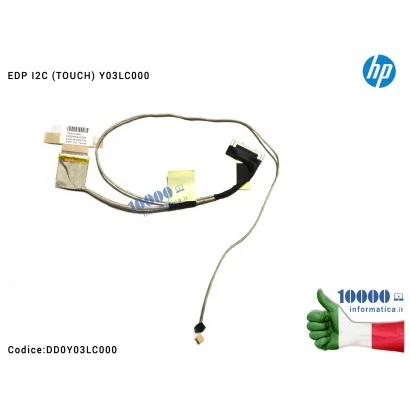 DD0Y03LC000 Cavo Flat LCD HP DD0Y03LC000 14-P 14-P000 (TOUCH) EDP I2C Y03LC000