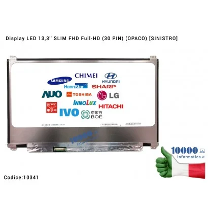 10341 Display LED 13,3'' SLIM FHD (30 PIN) (OPACO) [SX] [1920x1080] Full-HD N133HSE-EA3 REV C2
