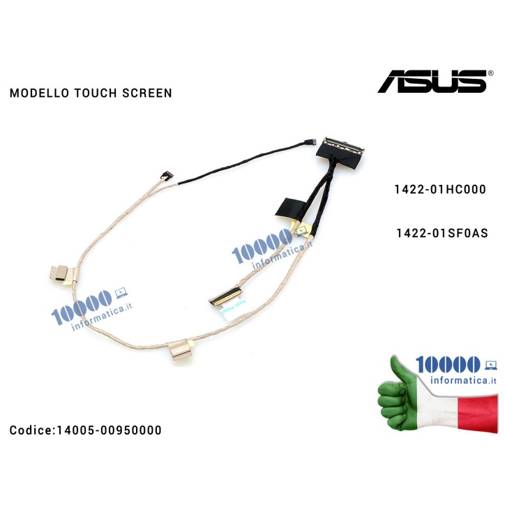 Cavo Flat LCD ASUS [TOUCH] Q550 Q550LF N550 N550JA N550JV N550LF N550JK [VERSIONE TOUCH] 1422-01HC000 1422-01SF0AS