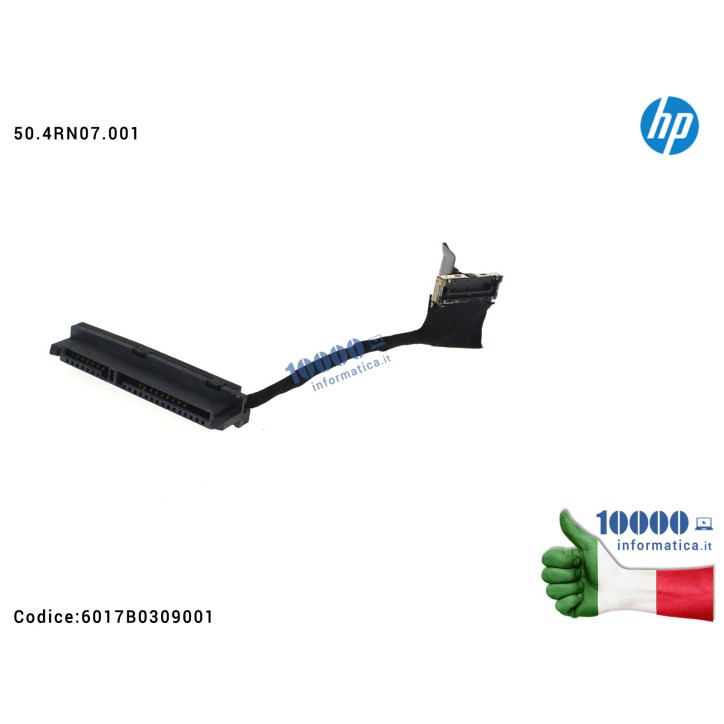 Cavo Connettore Hard Disk HDD SATA HP DV6-6000 DV7-6000 DM4-3000 [10 cm] 50.4RN07.001 6017B0309001 6017B030901 DV6-2066DX DV7-6B70EF