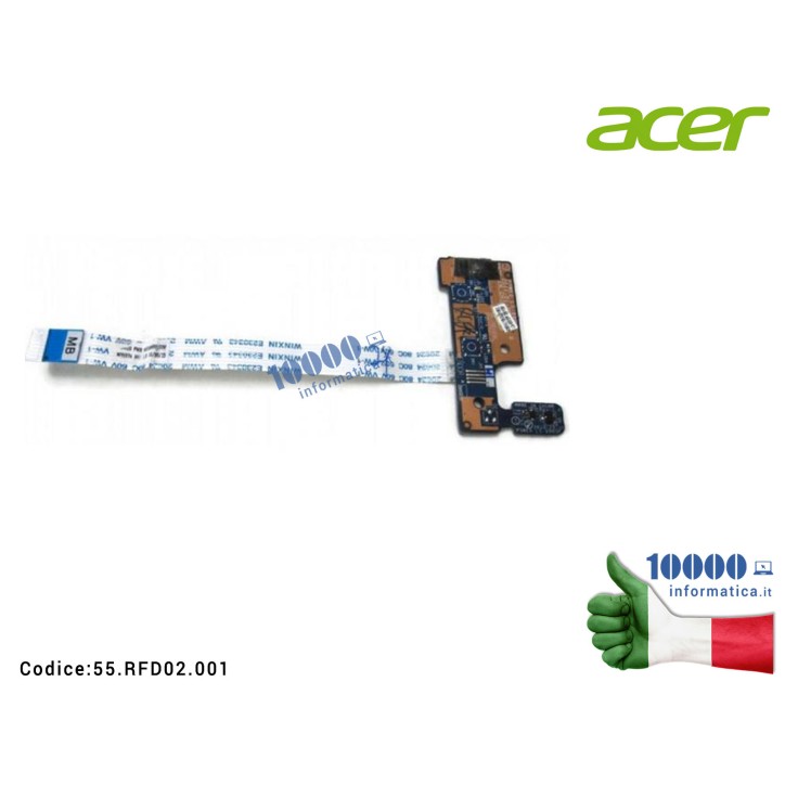 Pulsante Tasto Accensione Power Board ACER Aspire 5750 5750G 5750Z 5750ZG P5WE0 LS-6902P LS-6905P NBX0000UR00