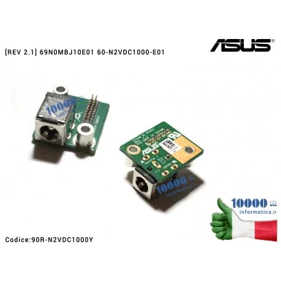 Connettore DC Power Board ASUS G75 G75V G75VX G75VW [REV 2.1] 69N0MBJ10E01 60-N2VDC1000-E01 6CN0MBJ10B01 14847853