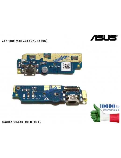 90AX0100-R10010 Connettore USB DC Power Board ASUS ZenFone Max ZC550KL (Z10D)