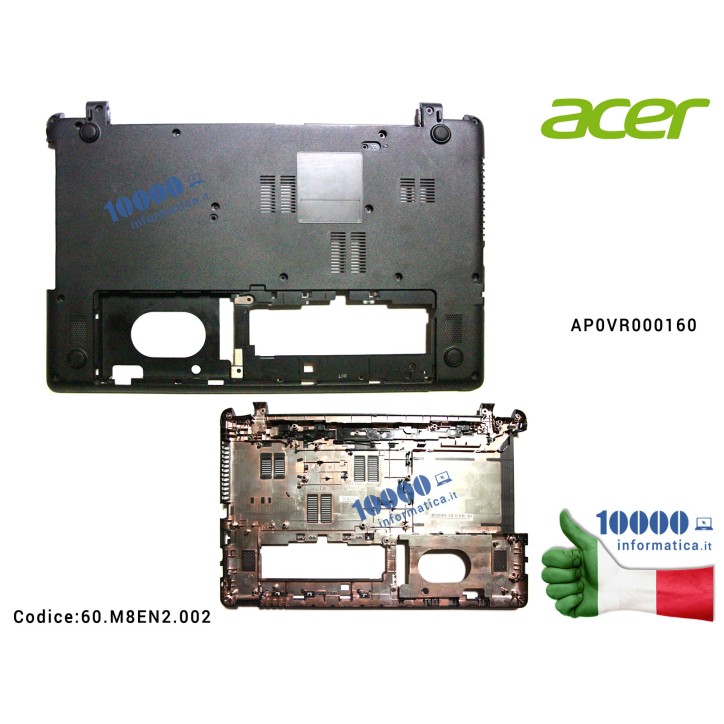 Bottom Case Scocca Inferiore ACER Aspire E1-510 E1-510P E1-532 E1-532G E1-532P E1-572 E1-572G E1-572P E1-572PG V5-561 V5-561G V5-561P Travelmate P255-M P255-MG P255-MP EasyNote TE69BM TE69BMP TE69HW AP0VR000160