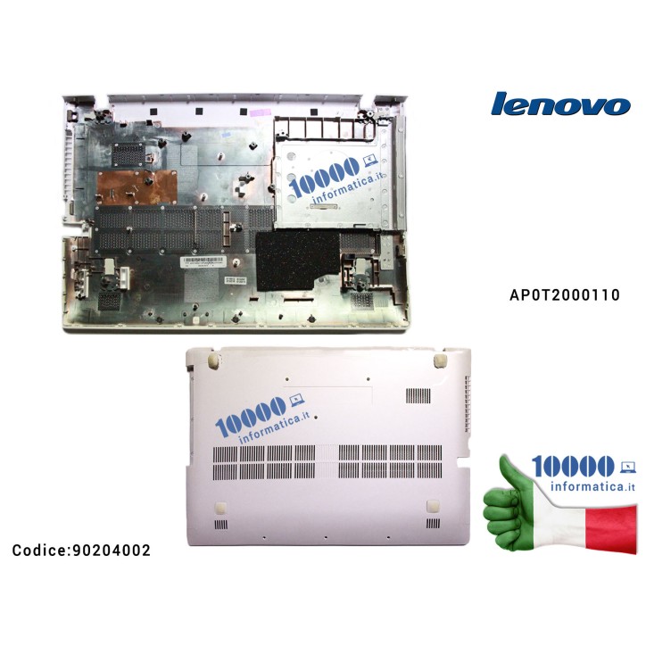 Bottom Case Scocca Inferiore LENOVO IdeaPad Z510 [BIANCO] AP0T2000110 Lower Case
