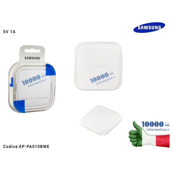 Ricarica Wireless Pad Mini SAMSUNG Charging Pad Qi Compatible [BIANCO]