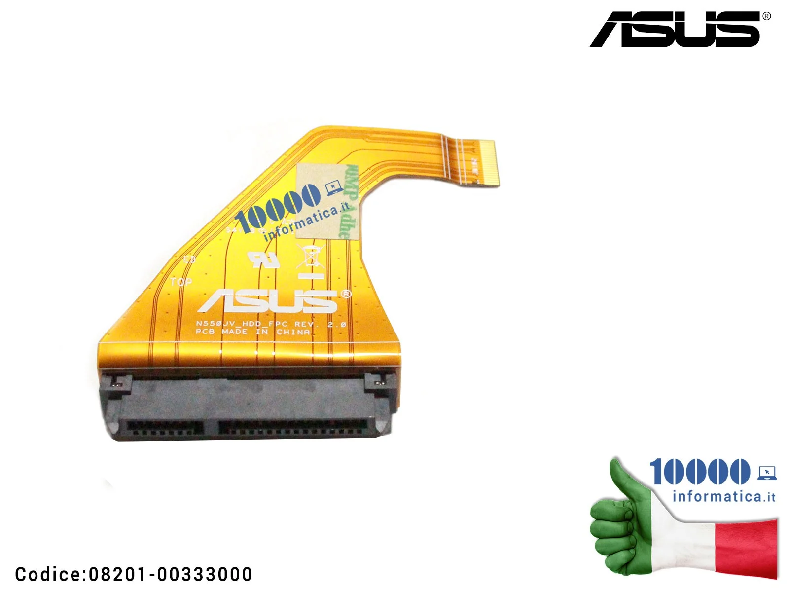 08201-00333000 Cavo Collegamento Hard Disk Connettore HDD FPC REV 2.0 ASUS G550JK N550JA N550JK N550JV N550JX N550LF Q550LF 08201-00333000 Cavo Collegamento Hard Disk Connettore HDD FPC REV 2.0 ASUS G550JK N550JA N550JK N550JV N550JX N550LF Q550LF