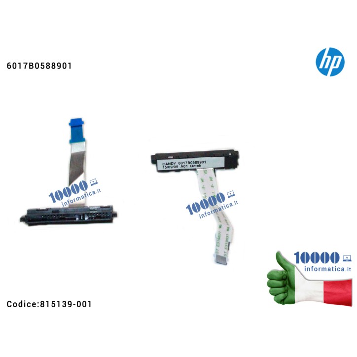 Cavo Connettore Hard Disk HDD SATA HP Pavilion 14-AF 14-AC 6017B0588901 240 G5 245 G5 246 G5 14-AM 14-AN 14-AQ 815139-001