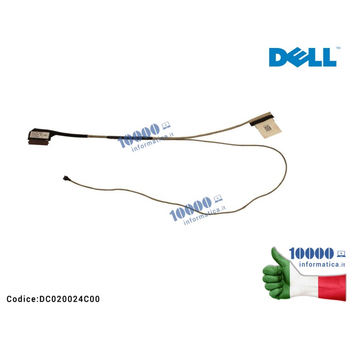 Cavo Flat LCD DELL [30 PIN] (HD) Inspiron 15-5000 3559 5555 5558 5559 5758 Vostro 3558 3559 0MC2TT CN-0MC2TT DC020026Q00