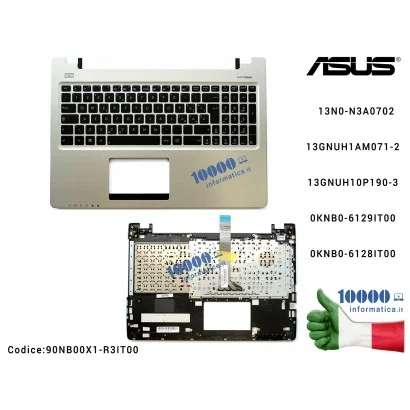 Tastiera Italiana Completa di Top Case Superiore ASUS VivoBook S550 S550C S550CA S550CB S550CM K56 K56CA K56CM 13N0-N3A0702 13GNUH1AM071-2 13GNUH10P190-3 0KN0-P71IT13 0KN0-N32IT13