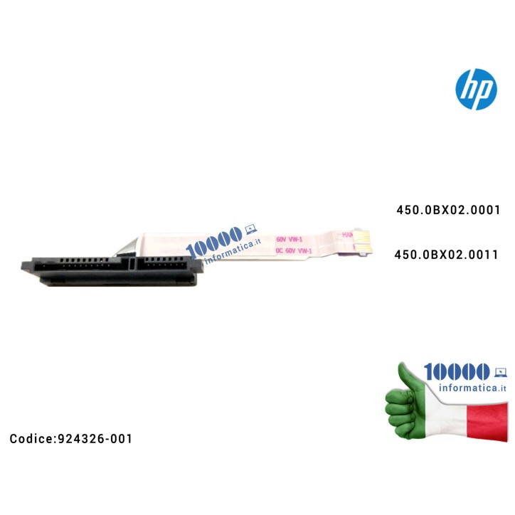 Cavo Connettore Hard Disk HDD SATA HP Envy X360 15-BP 15-BQ 15M-BQ 15M-BP 6017B0722701 450.0BX02.0001 450.0BX02.0011