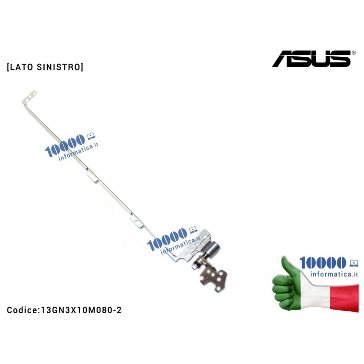 Cerniera Hinge ASUS K73 K73E K73SD K73SJ K73SM K73SV [LATO SINISTRO]