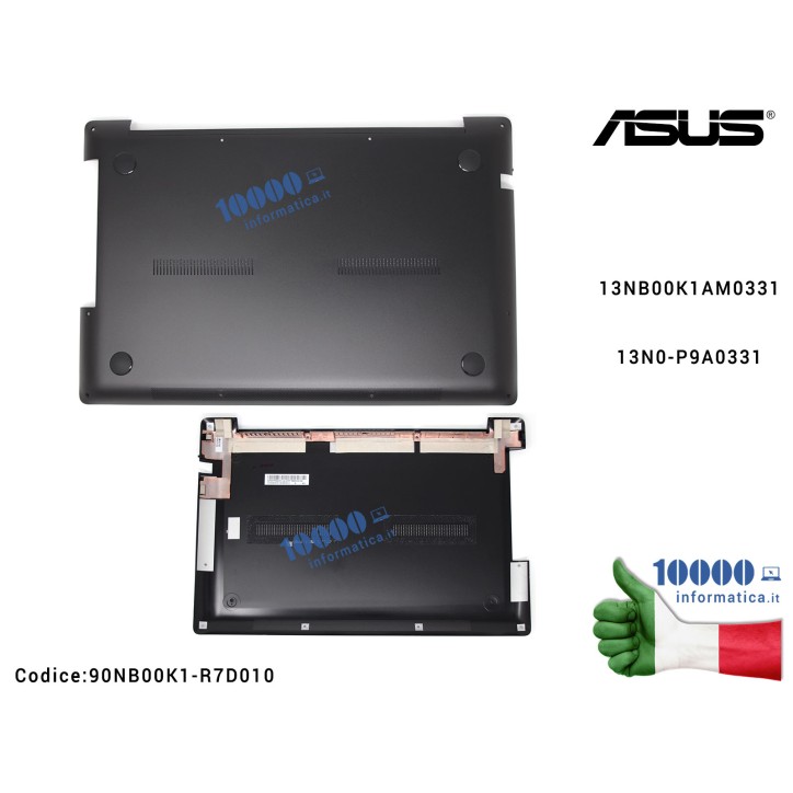 Bottom Case Cover Lower Inferiore ASUS G550J G550JK N550J N550JA N550JK N550JV N550JX N550LF Q550L Q550LF 13NB00K1AM0331 13N0-P9