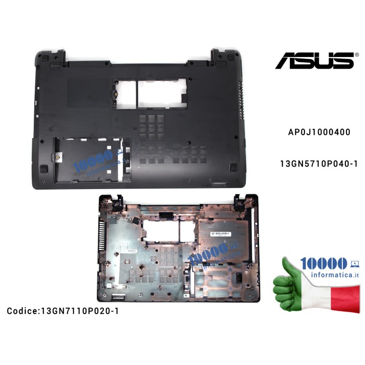 Bottom Case Cover Lower Inferiore ASUS A53U X53U K53BE K53BR K53BY K53TA K53TK K53U K53Z AP0J1000400 13GN5710P040-1