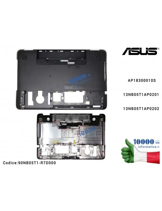 90NB05T1-R7D000 Bottom Case Cover Lower Inferiore ASUS N551 N551JA N551JB N551JK N551JM N551JQ N551JW N551JX N551VW AP1830001...