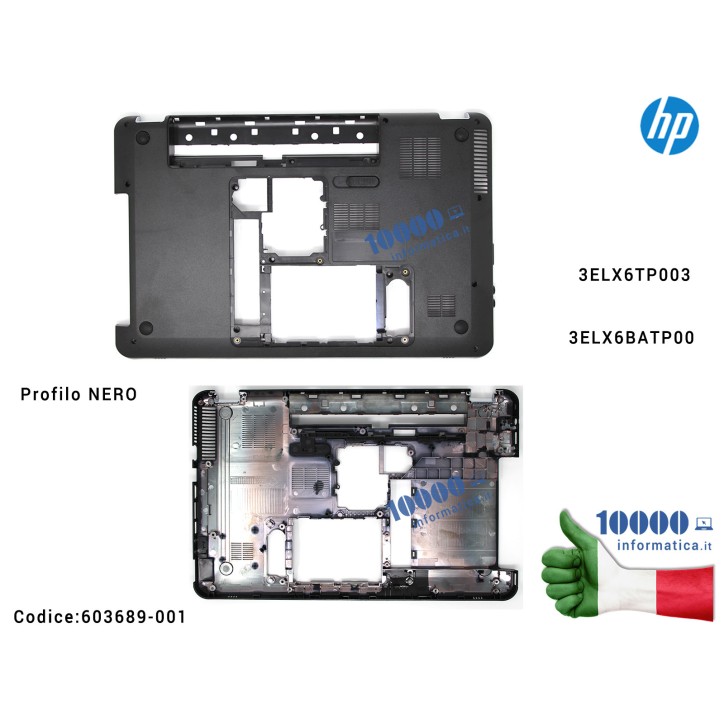 Bottom Case Scocca Inferiore HP Pavilion DV6 DV6-3000 DV6-3100 DV6T-3000 DV6Z-3000 3ELX6TP003 3ELX6BATP00