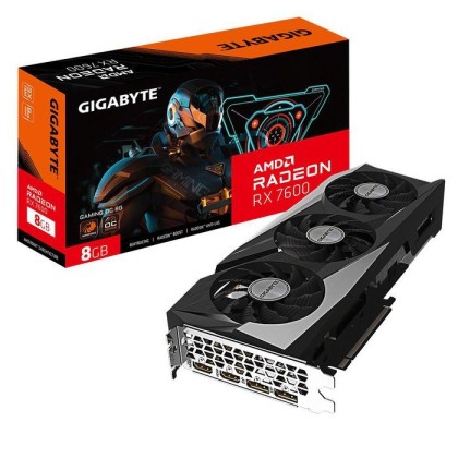 GV-R76GAMINGOC-8GD GV-R76GAMINGOC-8GD Gigabyte Gaming Radeon Rx 7600 Oc 8G Amd 8 Gb Gddr6
