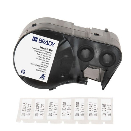 M5-112-490 M5-112-490 Brady BMP51/BMP53/M511 FreezerBondz Label Printer Labels M5-112-490, 170889 55121606