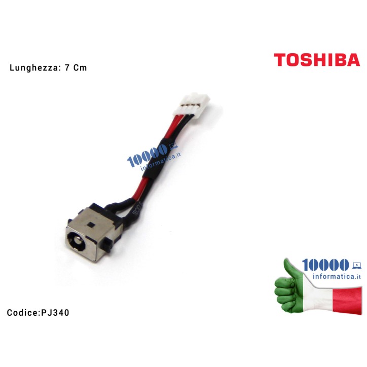 Connettore DC Power Jack PJ340 TOSHIBA Portege Z830 Z835 Z930 Z935