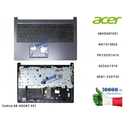 6B.HDGN7.031 Tastiera Italiana Top Case Palmrest ACER Aspire A515-54 A515-54G (Retroilluminata) 6BHDGN7031 6B.HDGN7.031 NKI15...