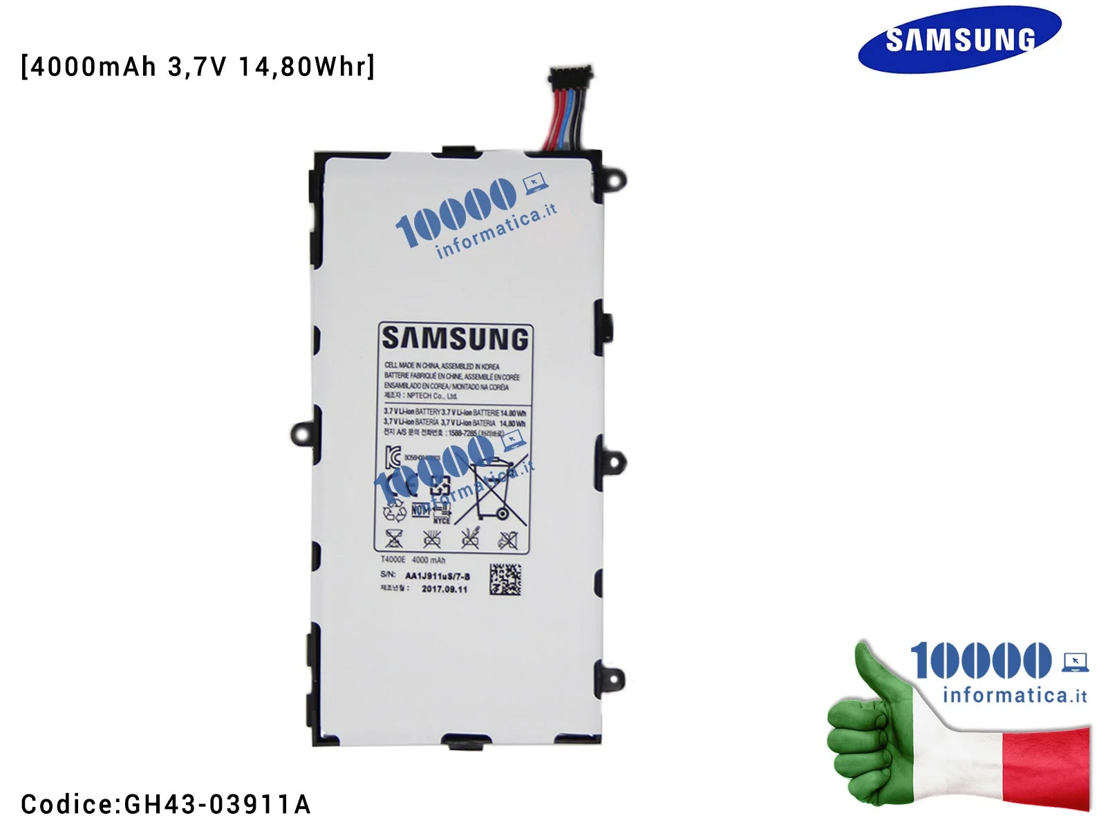 T4000e аккумулятор samsung