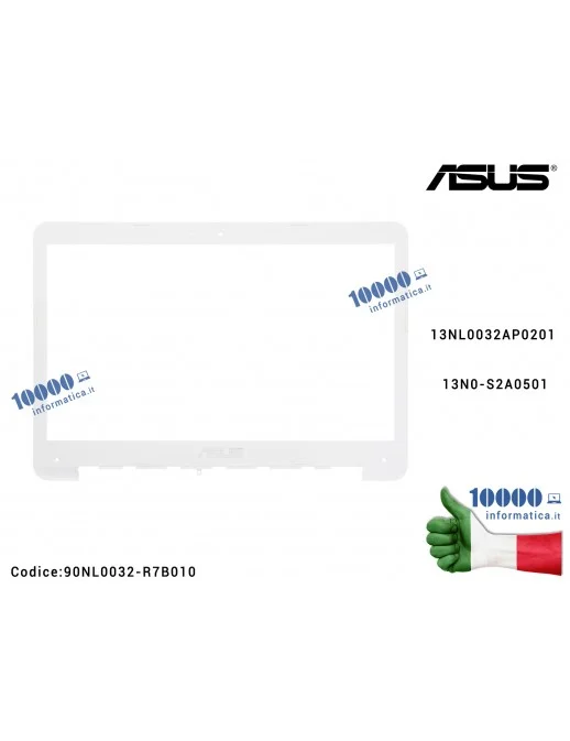90NL0032-R7B010 Cornice Display Bezel LCD ASUS E402 E402M E402MA R417 (BIANCA) 13NL0032AP0201 13N0-S2A0501 90NL0032-R7B010