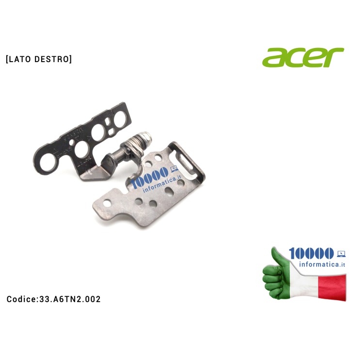 Cerniera [DX] Hinge ACER Aspire A317-33 A317-53 A317-53G [LATO DESTRO] 33A6TN2002 33.A6TN2.002