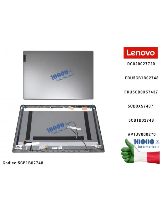 5CB1B02748 Cover LCD LENOVO [Grigio Platino] + Cavo Flat IdeaPad 3-15IML05 (81WB) 3-15ADA05 (81W1) [PG] + Cavo Flat GS552 DC0...
