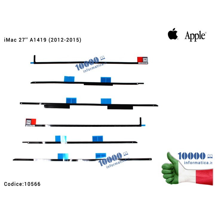 Nastro Adesivo Biadesivo per Fissaggio Schermo Display LCD iMac 27'' A1419 (2012-2015) MD095 ME088