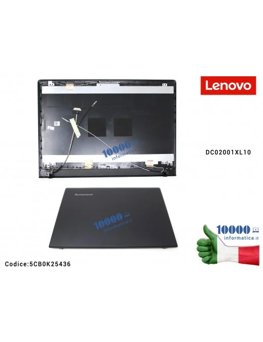 5CB0K25436 Cover LCD LENOVO IdeaPad 100-15IBD (80QQ) [2 ANTENNA] 5CB0K25436 + Cavo Flat DC02001XL10