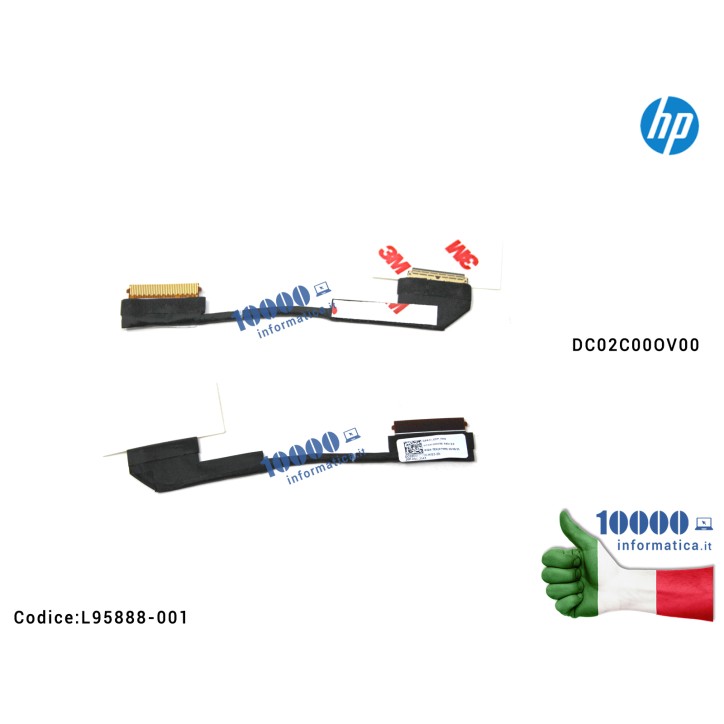 Cavo Flat LCD HP Envy X360 13-AY TPN-C147 13-AY0000 (30 PIN) DC02C00OV00 L95888-001 GPR31_EDP_FHD