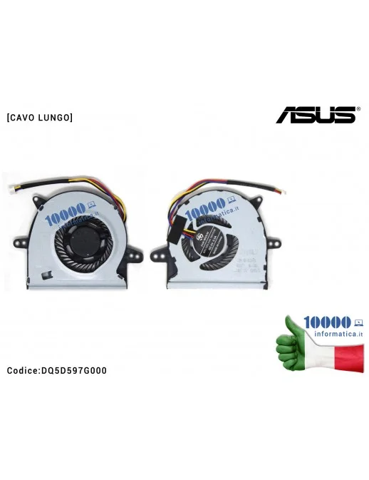 DQ5D597G000 Ventilatore Fan CPU ASUS F501 F501U F401 F401U 13GNMO10M070-1 Ventola Fan CPU ASUS F501U X501U X401U EF50050V1-C0...