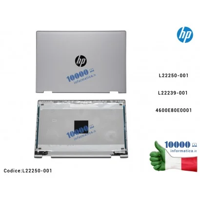 Cover LCD [Natural Silver] HP Pavilion X360 14-CD 14-DD 14M-CD 14M-CD0001DX 14-CD005NS 14-DD0001NL LCD Back Cover L22250-001 4600E80E0001