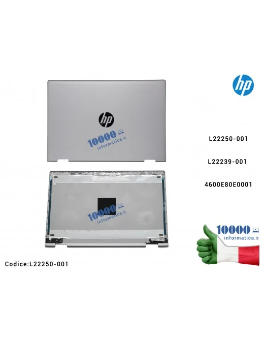 L22250-001 Cover LCD [Natural Silver] HP Pavilion X360 14-CD 14-DD 14M-CD 14M-CD0001DX 14-CD005NS 14-DD0001NL LCD Back Cover ...