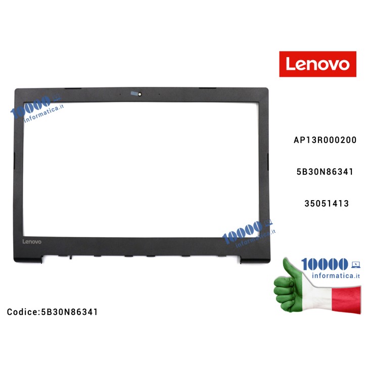 Cornice Display Bezel LCD LENOVO IdeaPad 320-15ABR (80XS) 320-15IAP (80XR) 320-15AST (80XV) 320-15IKB (80XL) (80YE) 320-15ISK (80XH) AP13R000200 5B30N86341 35051413