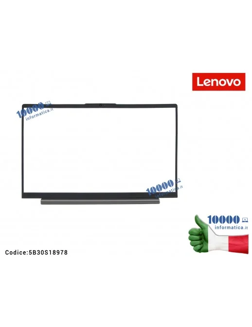 5B30S18978 Cornice Display Bezel LCD LENOVO [Grigio Scuro] IdeaPad 5-15IIL05 (81YK) 5-15ITL05 (82FG) 5-15ARE05 (81YQ) 5-15ALC...