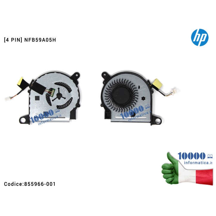 Ventola Fan CPU HP Pavilion X360 13-U X360 M3-U 855966-001 NFB59A05H