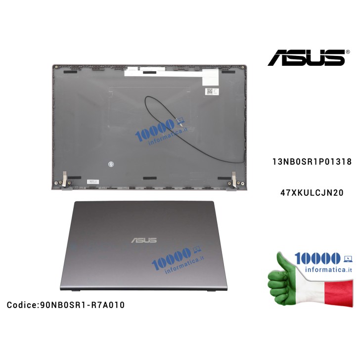Cover LCD ASUS VivoBook F515 X515 [Slate Grey] X509 F509 S515 X515J X515JA X515JF X515JP X515M X515MA F515J F515JJA (GRIGIO SCURO) 90NB0SR1-R7A010