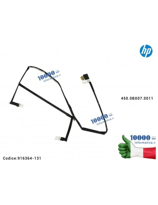 916364-131 Cavo Flat LCD HP Envy X360 15-BP 15-BQ 15-CP 15M-BP 15M-BP 15M-BQ 916364-131 450.0BX07.0011