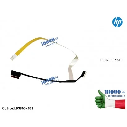 Cavo Flat LCD HP Envy X360 15M-ED 15T-ED 15-ED 15- EE 15-ED 15M-EE 15M-ED GPC56 DC02003N500 Touchscreen Web Camera Cable