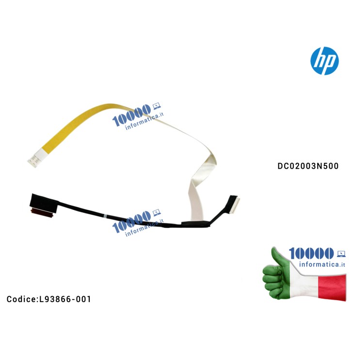 Cavo Flat LCD HP Envy X360 15M-ED 15T-ED 15-ED 15- EE 15-ED 15M-EE 15M-ED GPC56 DC02003N500 Touchscreen Web Camera Cable