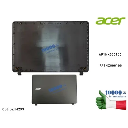 14293 Cover LCD Compatibile ACER Extensa 2540 Aspire ES1-523 ES1-524 (N16C2) ES1-532G ES1-533 ES1-572 [NERO] 60GD0N2002 AP1NX...