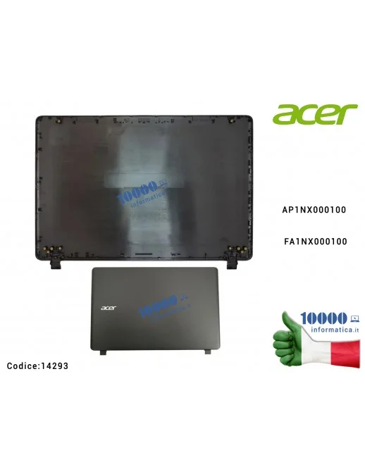 Cover LCD Compatibile ACER Extensa 2540 Aspire ES1-523 ES1-524 (N16C2) ES1-532G ES1-533 ES1-572 [NERO] 60GD0N2002 AP1NX000100 FA