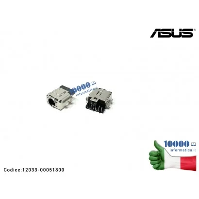 12033-00051800 Connettore DC Power Jack ASUS ASUSPRO P3540 P3540F P3540FA P3540FB 12033-00051800