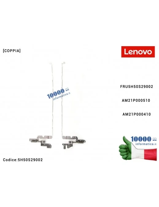 5H50S29002 Cerniere Hinges LENOVO IdeaPad 3-15ITL6 (82H8) 3-15ALC6 (82KU) 3-15ADA6 (82KR) 3-15IAU7 (82RK) 3-15ABA7 (82RN) [CO...