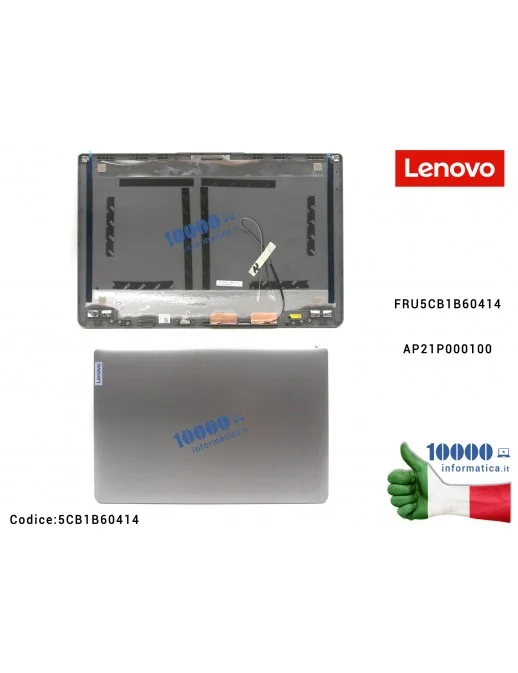 5CB1B60414 Cover LCD LENOVO [Arctic Grey] IdeaPad 3-15ITL6 (82H8) 3-15ALC6 (82KU) 3-15ADA6 (82KR) 3-15IAU7 (82RK) 3-15ABA7 (8...