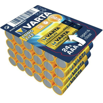 04103301124 Varta Battery LONGLIFE DE AAA LR03 24St.